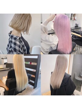 ホワイトブリーチ、ダブルカラー、ケアブリーチ、ホワイトヘア