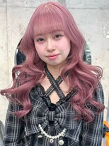 リル ラウム 原宿(LiL Raum)&nbsp;ラベンダーピンクカラー/ケアブリーチ/原宿/レイヤーカット