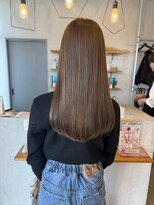 シェル 津山の手店(shel) オリーブブラウン艶髪髪質改善レイヤー