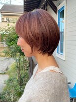 アズグロウヘアー(AS GROW HAIR) アプリコットオレンジピンクブラウンのやわらかショート
