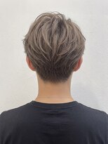 モッズヘア メン 新所沢店(mod's hair men)&nbsp;ハイトーンカラーかき上げ束感センターパートマッシュ20代30代p1