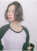 切りっ放しボブで可愛いスタイル♪