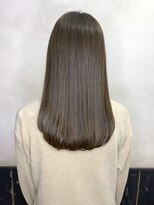 オースト ヘアー ステラ 新宿店(Aust hair Stella)&nbsp;グレーベージュ×グレージュカラー　髪質改善ストレート【ODA】