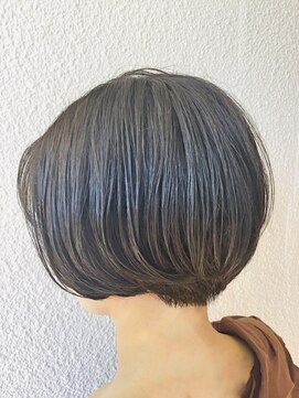 ビグディーサロン 武庫川(BIGOUDI salon) 大人可愛いひし形ハンサムショートボブ前下がり