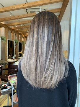 リード バイ ラグーン(LEAD by LAGOON) バレイヤージュグレージュハイライトダブルカラーケアブリーチ