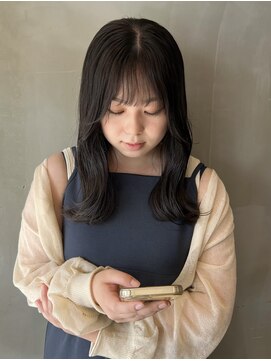 ベルベットヘア 千早店(Velvet hair) Face layer×Ash brown 【Shion 韓国ヘア】