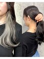 サクラ オモテサンドウ(SAKURA) 仕事・学校でバレない！結んで隠せるバレないインナーカラー