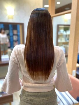 ヘアメイク ミチ 富田店(HAIRMAKE MICHI) 【MICHI 富田店　古作蓮】酸性ストレート　髪質改善　艶感
