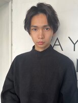 ベイルーム(BAYROOM by HONEY omotesando) かき上げマッシュ　ルーズパーマ　チャコールグレー