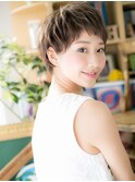 大人かわいいくせ毛風ハイライト束感ショートh3上尾20代30代40代