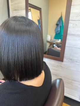 ピース 大島店(Peace) 髪質改善カラー／ショートボブ／ショートヘアー／50代／40代