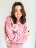 リトル 渋谷(little)&nbsp;ウェーブミディアムヌーディーベージュ