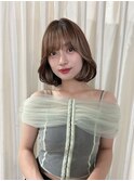 顔周り レイヤー 韓国ボブタッセルボブ タンバルモリ