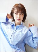 切りっぱなしボブ/ボブ/外ハネボブ