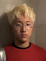 ヘアカロン 熊本本店(Hair CALON)&nbsp;メンズカラーメンズブロンドブリーチスパイキーショート熊本下通