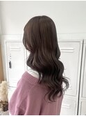 ラベンダーを使ったグレージュカラー