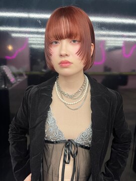 キジ(KIJI) ★レイヤーボブ×アプリコットオレンジ★