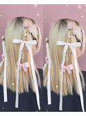 三つ編みツイン