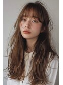 ロング/ナチュラルブラウン/透明感カラー/【lana hair新宿】