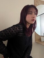 シーム(SEAM) Bordeaux red color / layer cut