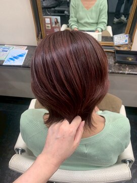 アイズ 渋沢(AIZU) ピンクブラウンカラー