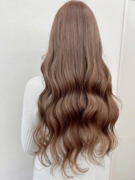 ヴィーナス 山手店(Ve-nus) ロングスタイル/フォギーベージュ/ウェーブ