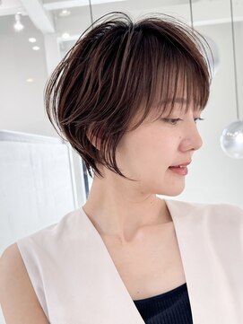 ロンドエニカ 大宮(Lond enika) ミニウルフレイヤーカット顔周り前髪韓国ショートボブ/大宮