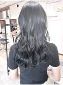 大人かわいい小顔黒髪ココアベージュオリーブグレークラゲヘアー