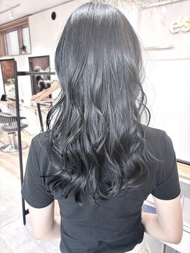 エスト 幕張本郷(est.) 大人かわいい小顔黒髪ココアベージュオリーブグレークラゲヘアー