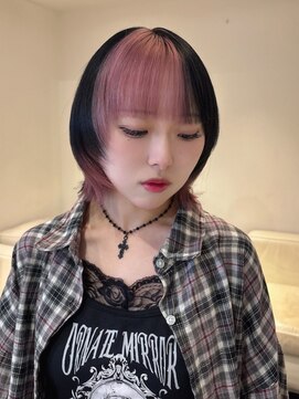 ベレーザ 渋谷(BELEZA) 16468ブリーチ＆ダブルカラーラベンダーパープルモーヴピンク