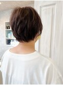 福山Caary20代30代40代50代60代ショートヘア小顔補正立体カット