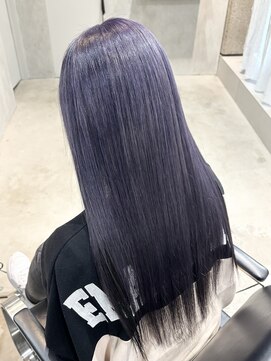 ラック(LUCK) アンブレラカラー/船橋/くすみベージュ/細めハイライト