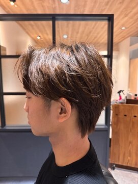 フェザーパーマで毛流れ作ろう