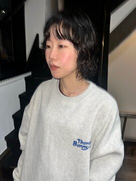 ボウ(BOW) [本町/心斎橋/堺筋本町]　　黒髪ボブパーマ