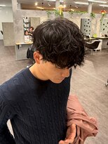 メンズアンダーバーホワイト 南海難波店(Men's _WHITE)&nbsp;シャドーパーマ/メンズパーマ