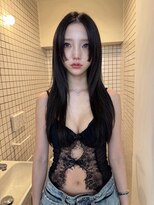 PELE原宿/ブリーチなしダブルカラー/ハイトーン/ケアブリーチ【３月上旬OPEN(予定)】&nbsp;着物ヘア/ダークアッシュ/ミディアムレイヤーカット/原宿