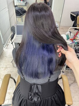 アジールヘア 所沢プロペ通り店(agir hair) ブルーインナー