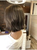 ゆるふわ切りっぱなしボブ