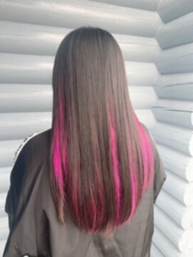 クレエ ヘアー デザイン(creer hair design) ミックスカラーココアブラウン×バイオレットピンク10代20代30代