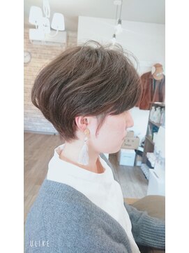 ミエル(miel) 【hair design miel】大人耳かけショート
