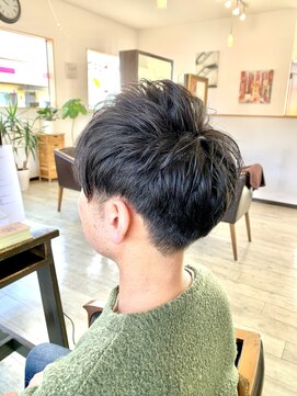 オレンジ(orange) 【orange大分賀来】メンズツーブロックマッシュスタイル