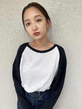 ノラ シブヤ(NORA) チョコレートブラウン、後毛カット、おくれ毛、ベージュ【木原】