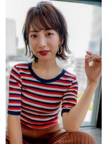 オースティン 流山おおたかの森(AUSTIN)&nbsp;大人かわいい前髪セシルカットココアブラウンフリンジウェーブ