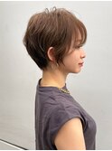 ミストバングのふわふわショート