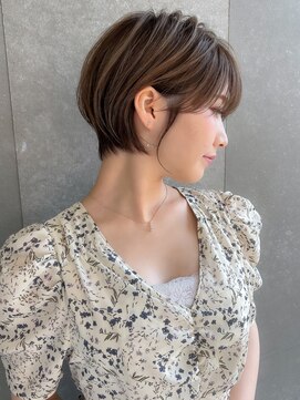 ロンド パルティール 大宮(Lond partir) 外ハネボブセクションカラーグラデーションカラーペールベージュ