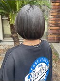 ミニボブ　イメチェン　黒髪　ストリート