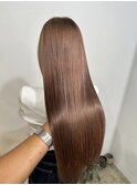 ハイトーンだけどまろやか優しいカラー_pink brown_