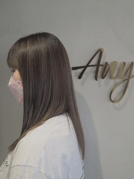 エニィ 池袋西口(Any) 黒髪/グレーベージュ/レイヤーロング/前髪パーマ/池袋