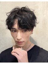 ビジネスマンにもツーブロックに寝癖ゆるパーマ【Belle銀座】