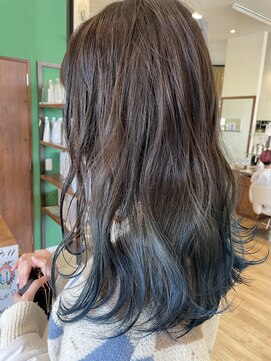 ジップ 浜田店(zip) グラデーションスタイル×20代ロングヘアー